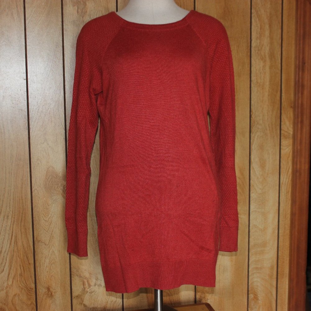 orange tunic sweater by loft